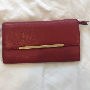 Vince Camuto Red Leather Wallet